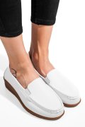 MOCASINI ALBI PIELE NATURALA FSP002386