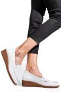 MOCASINI ALBI PIELE NATURALA FSP002386