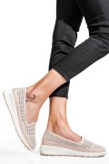 ESPADRILE ROZ PIELE NATURALA JSPY3952