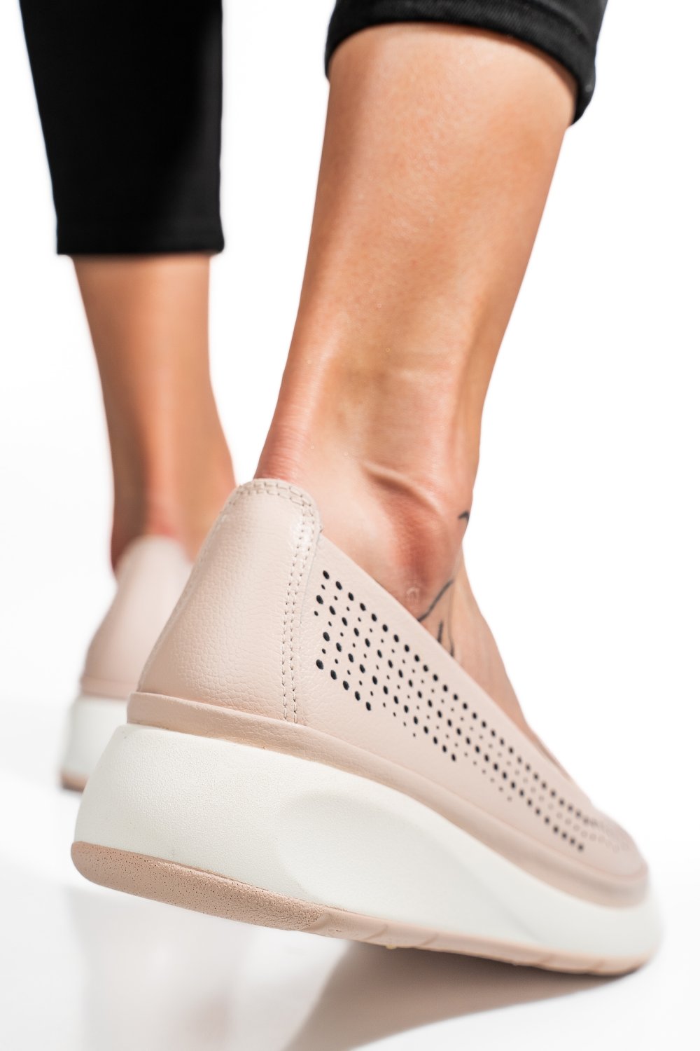 ESPADRILE ROZ PIELE NATURALA JSPY3952