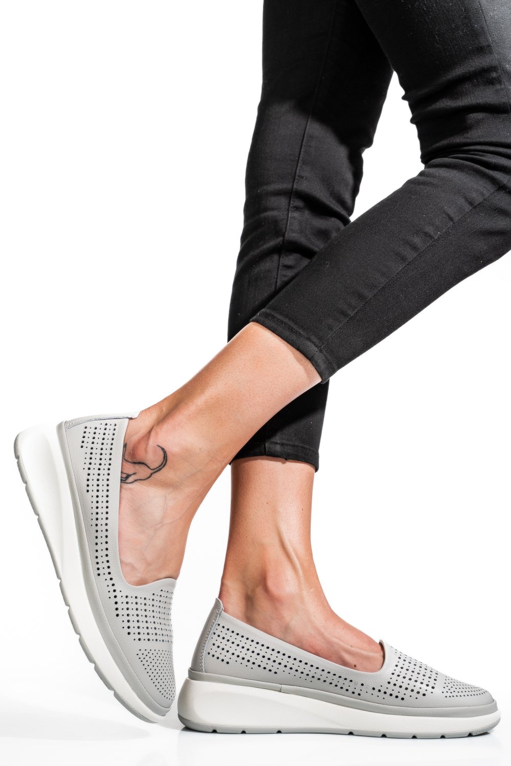 ESPADRILE GRI PIELE NATURALA JSPY3952