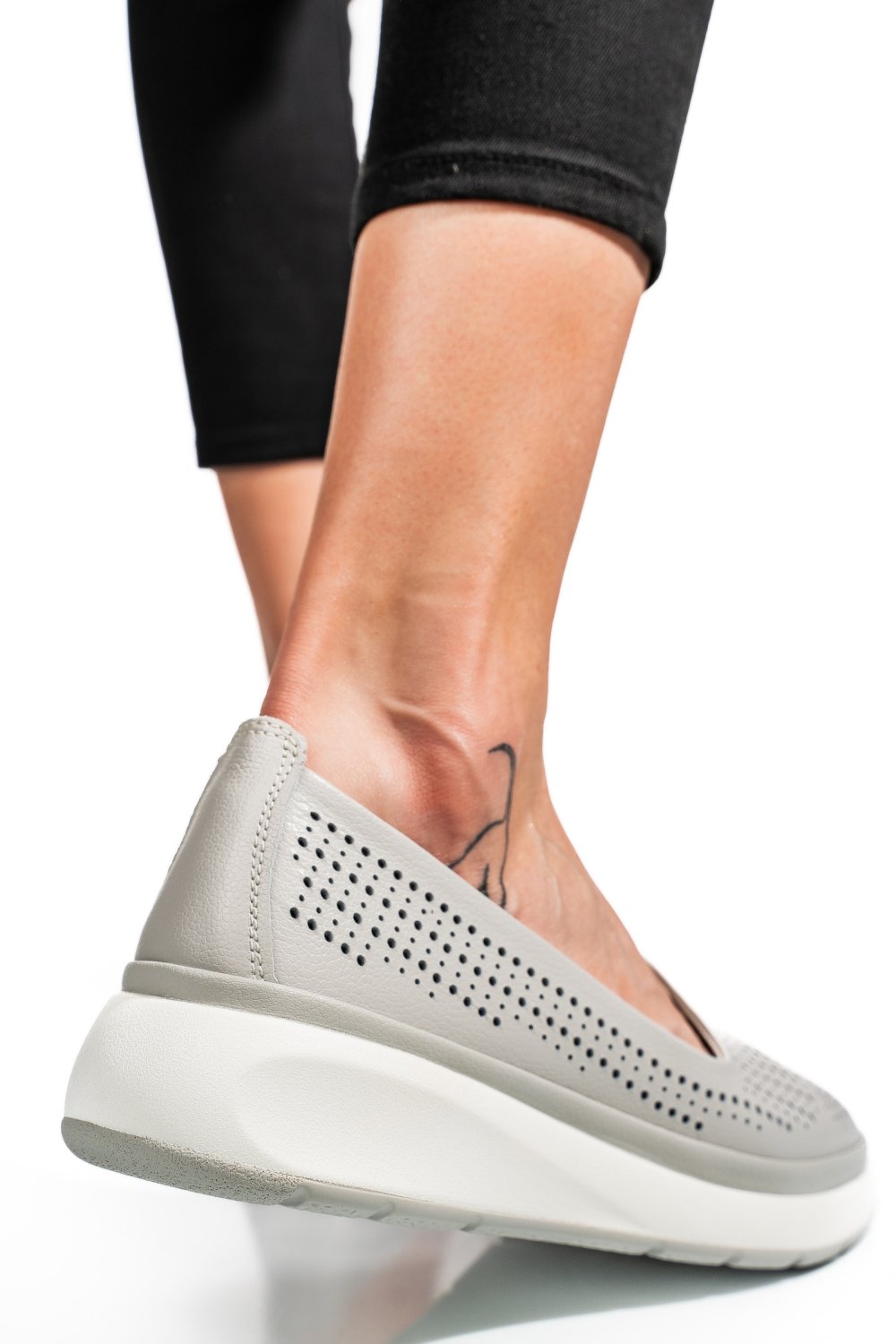ESPADRILE GRI PIELE NATURALA JSPY3952