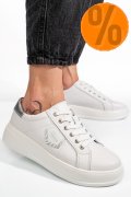 PANTOFI SPORT ALBI PIELE NATURALA TSP5120
