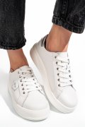 PANTOFI SPORT ALBI PIELE NATURALA TSP5120