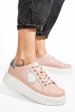 Pantofi sport roz piele naturala tsp5120