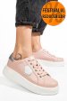 Pantofi sport roz piele naturala tsp5120