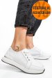 Pantofi sport albi piele naturala tsp5951