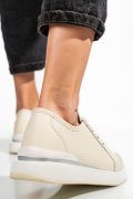 PANTOFI SPORT BEJ PIELE NATURALA TSP5951