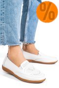 MOCASINI ALBI PIELE NATURALA FSP003636