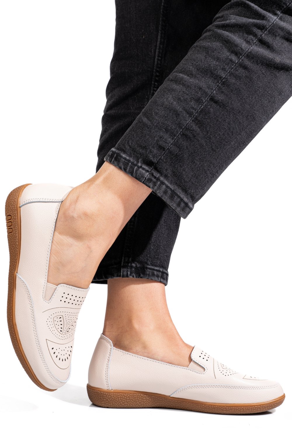 MOCASINI ROZ PIELE NATURALA FSP003636
