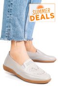 MOCASINI GRI PIELE NATURALA FSP003636