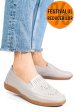 Mocasini gri piele naturala fsp003636