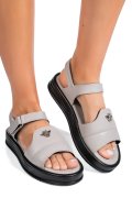 SANDALE GRI PIELE NATURALA 4S7771