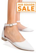 BALERINI ALBI PIELE NATURALA 3S7753