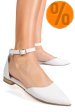 Balerini albi piele naturala 3s7753