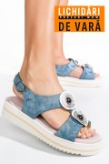 SANDALE ALBASTRE PIELE NATURALA 9S77K70