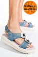 Sandale albastre piele naturala 9s77k70