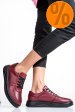 Pantofi bordo piele naturala apckd330