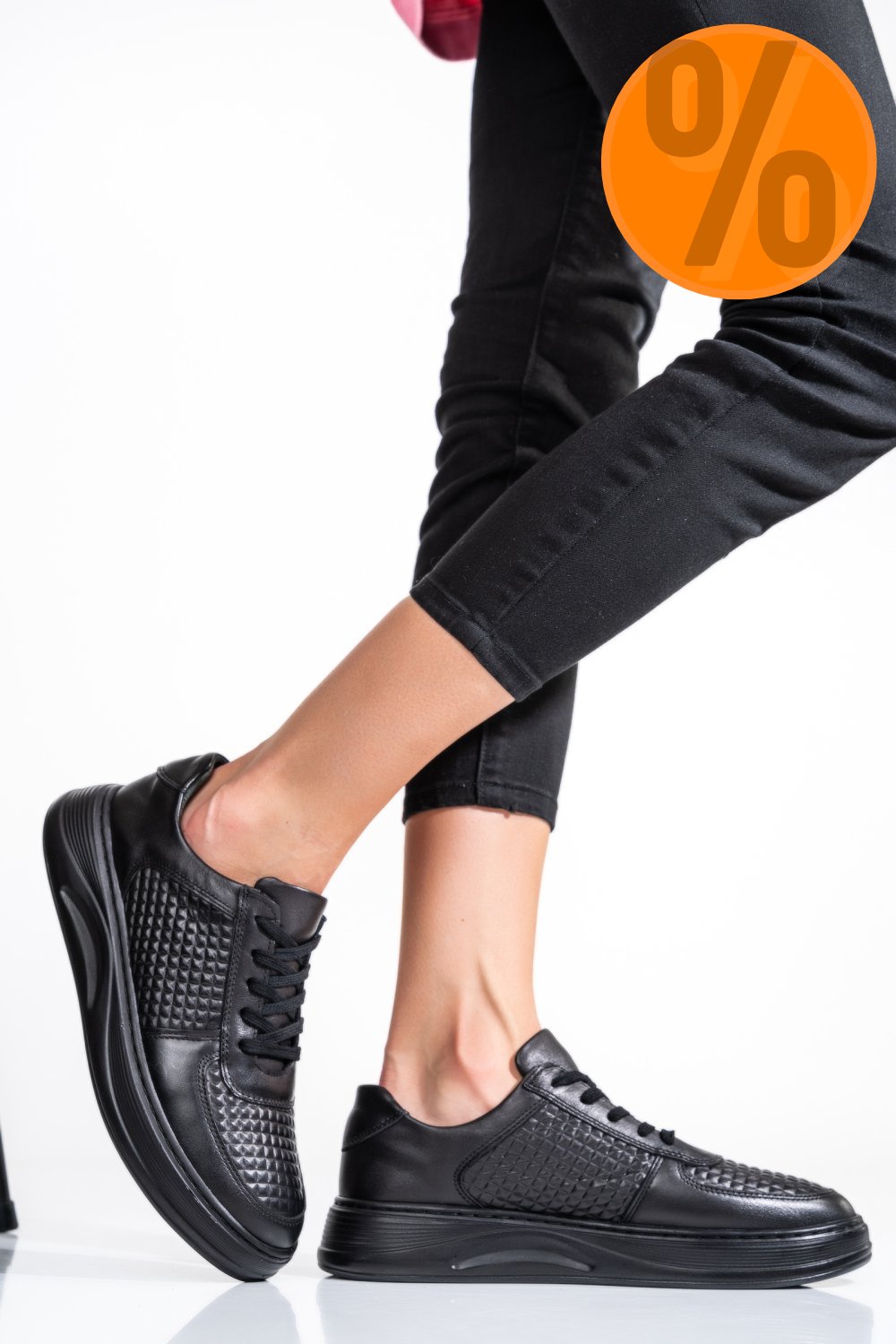 PANTOFI NEGRI PIELE NATURALA APCKD330