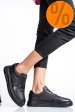 Pantofi negri piele naturala apckd330