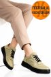 Pantofi verzi piele naturala apckd330