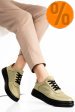 Pantofi verzi piele naturala apckd330