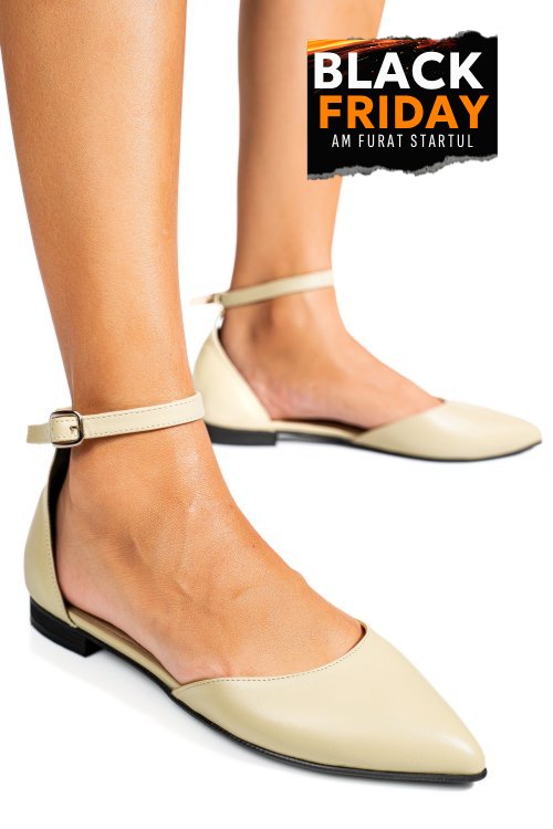Balerini olive piele naturala 3s7753