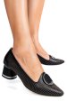 Pantofi negri piele naturala 2s77418
