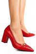 Pantofi rosii piele naturala 2s77359