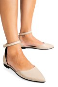 BALERINI TAUPE PIELE NATURALA 3S7753
