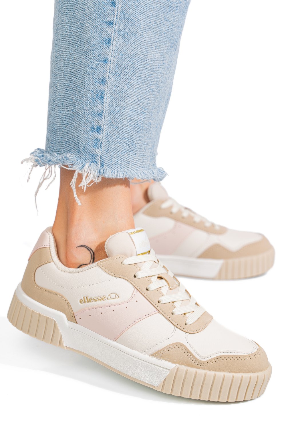 ELLESE, PANTOFI SPORT BEIGE EL32W82473
