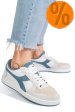 Diadora, sneakers white blue 501.179773