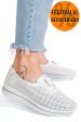 Espadrile albe piele naturala xsph3011