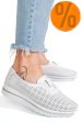 Espadrile albe piele naturala xsph3011