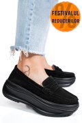 MOCASINI NEGRI PIELE NATURALA INTOARSA FSP002295
