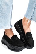 MOCASINI NEGRI PIELE NATURALA INTOARSA FSP002295