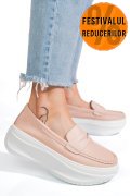 MOCASINI ROZ PIELE NATURALA FSP002295