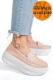 Mocasini roz piele naturala fsp002295