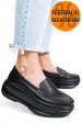 Mocasini negri piele naturala fsp002295