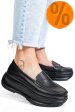 Mocasini negri piele naturala fsp002295