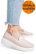 Mocasini roz piele naturala jspy3872
