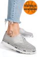 Pantofi gri piele naturala jspy3930