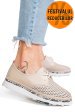 Pantofi bej piele naturala jspy3930