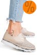 Pantofi bej piele naturala jspy3930