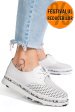 Pantofi albi piele naturala jspy3930