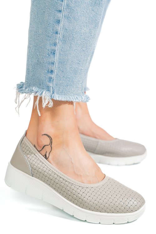 Espadrile grey piele naturala fsp003-641