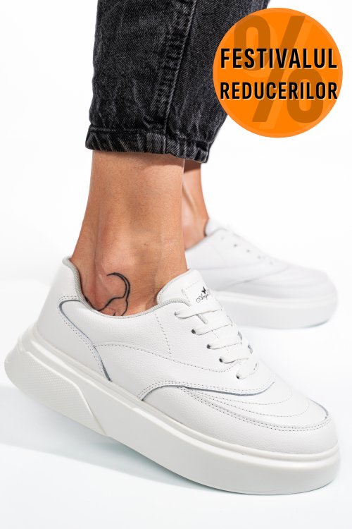 Pantofi sport white piele naturala aspw2023-17