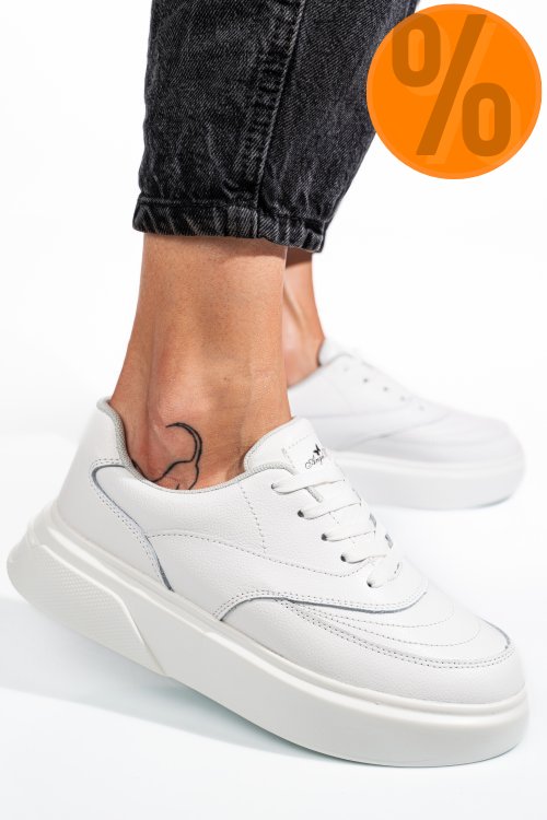 Pantofi sport white piele naturala aspw2023-17
