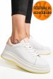 Pantofi sport alb roz piele naturala fsp002282