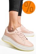 PANTOFI SPORT ROZ PIELE NATURALA FSP002282